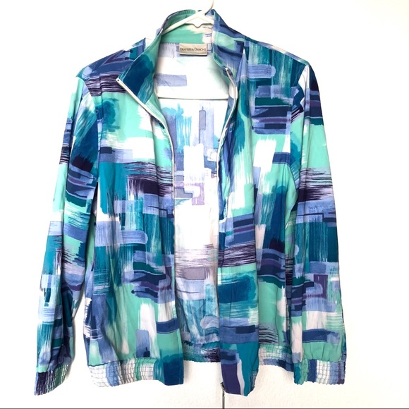 Vintage 80’s Abstract Jacket Stranger Things - Picture 2 of 5